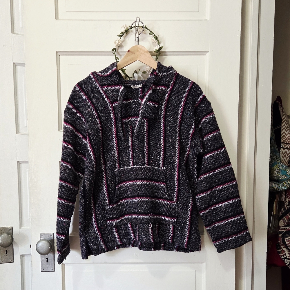 Striped Women's Baja Hoodie